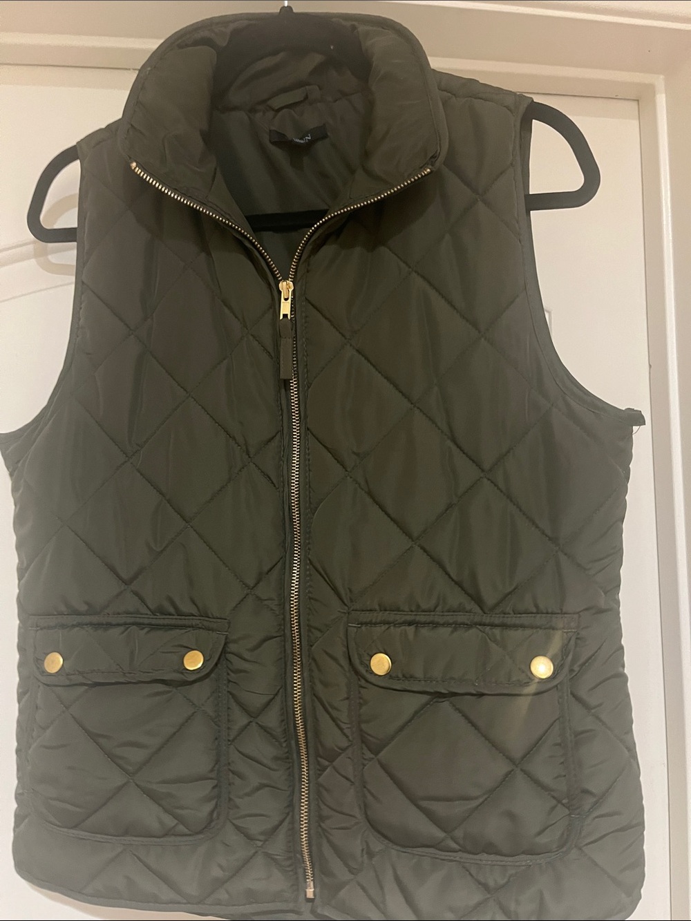 Quinn Olive Quilted Vest